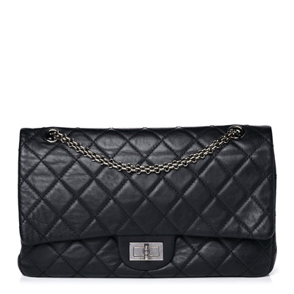 Chanel Aged Calfskin Quilted 2.55 Reissue 227 Flap Navy Blue 1 of 15