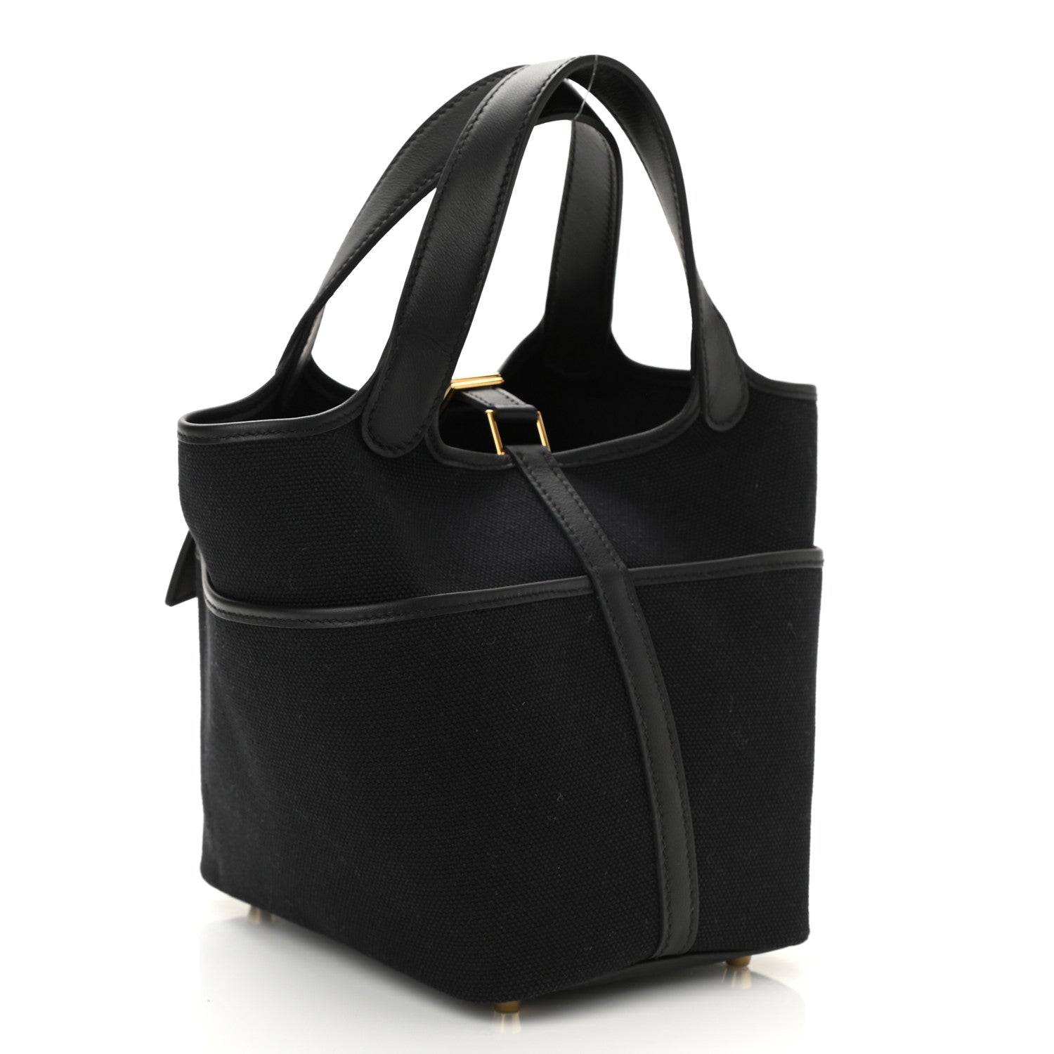 Hermes Toile Goeland Swift Cargo Picotin Lock 18 Black 3 of 9