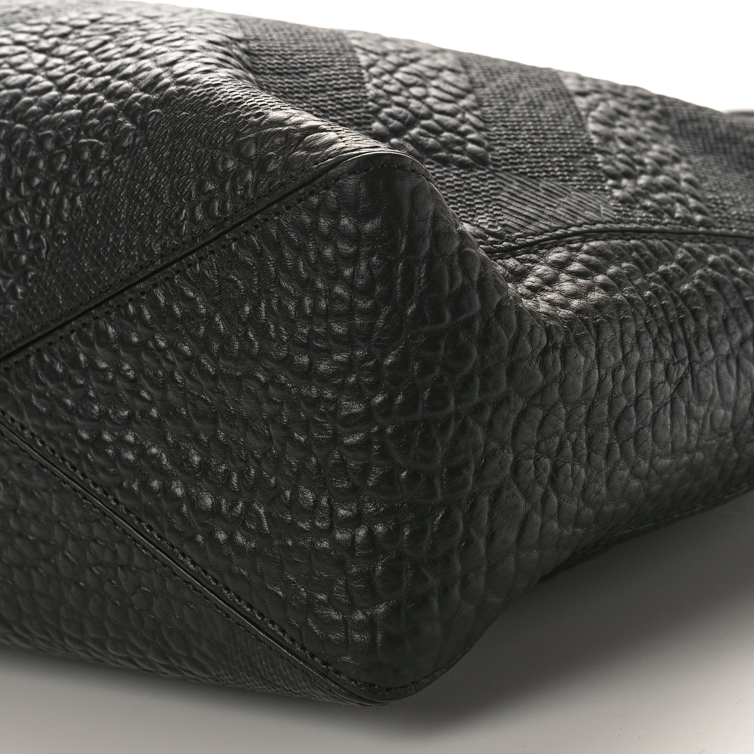 Burberry Heritage Grain Check Embossed Medium Dewsbury Tote Black 8 of 8