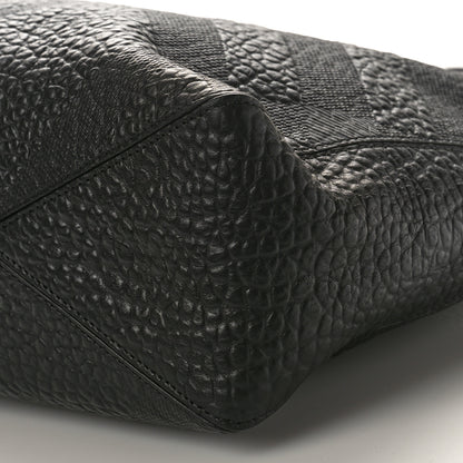 Burberry Heritage Grain Check Embossed Medium Dewsbury Tote Black 8 of 8