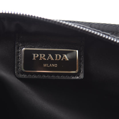 Prada Nylon Vela Flat Messenger Bag Black 5 of 8