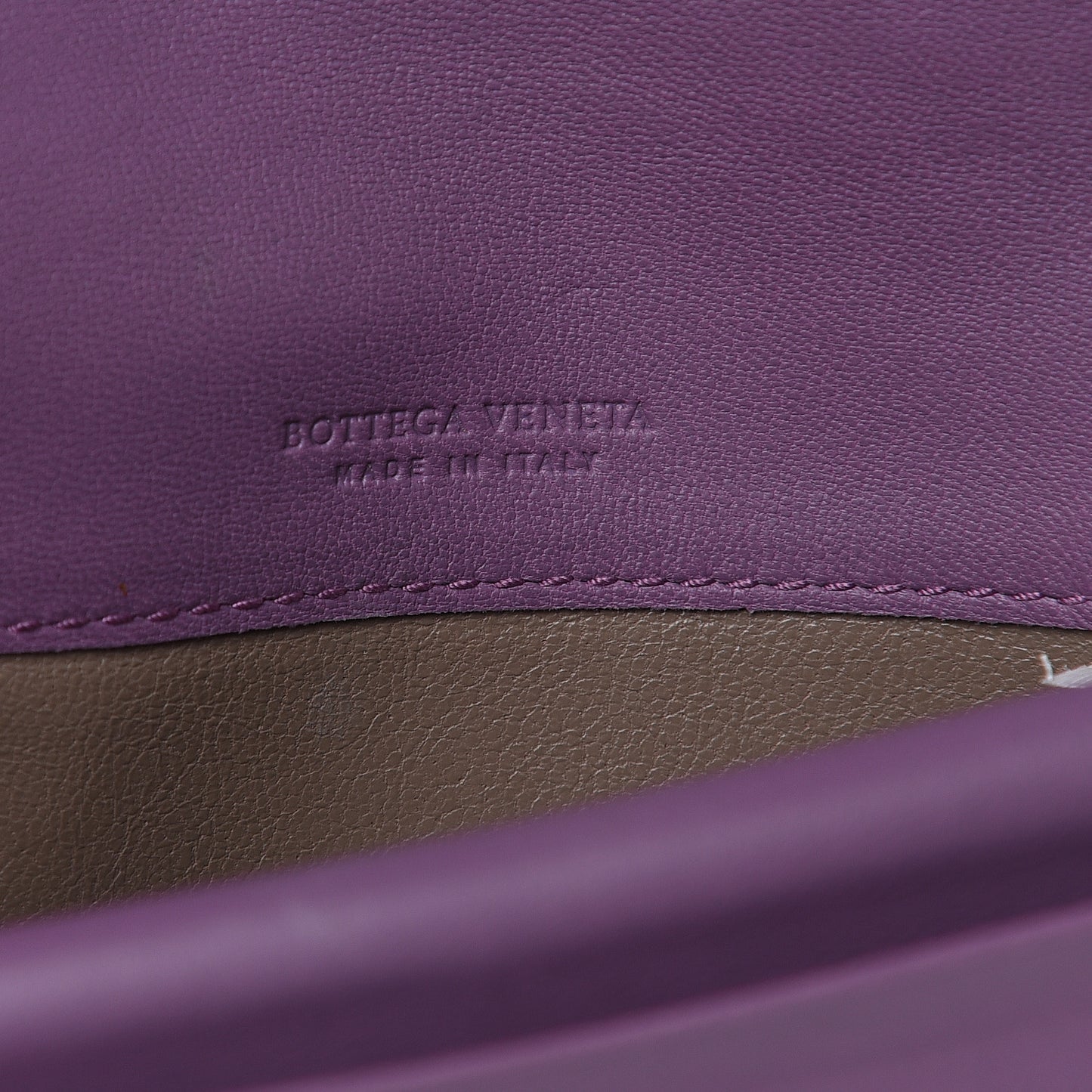 Nappa Intrecciato Flap Wallet Purple