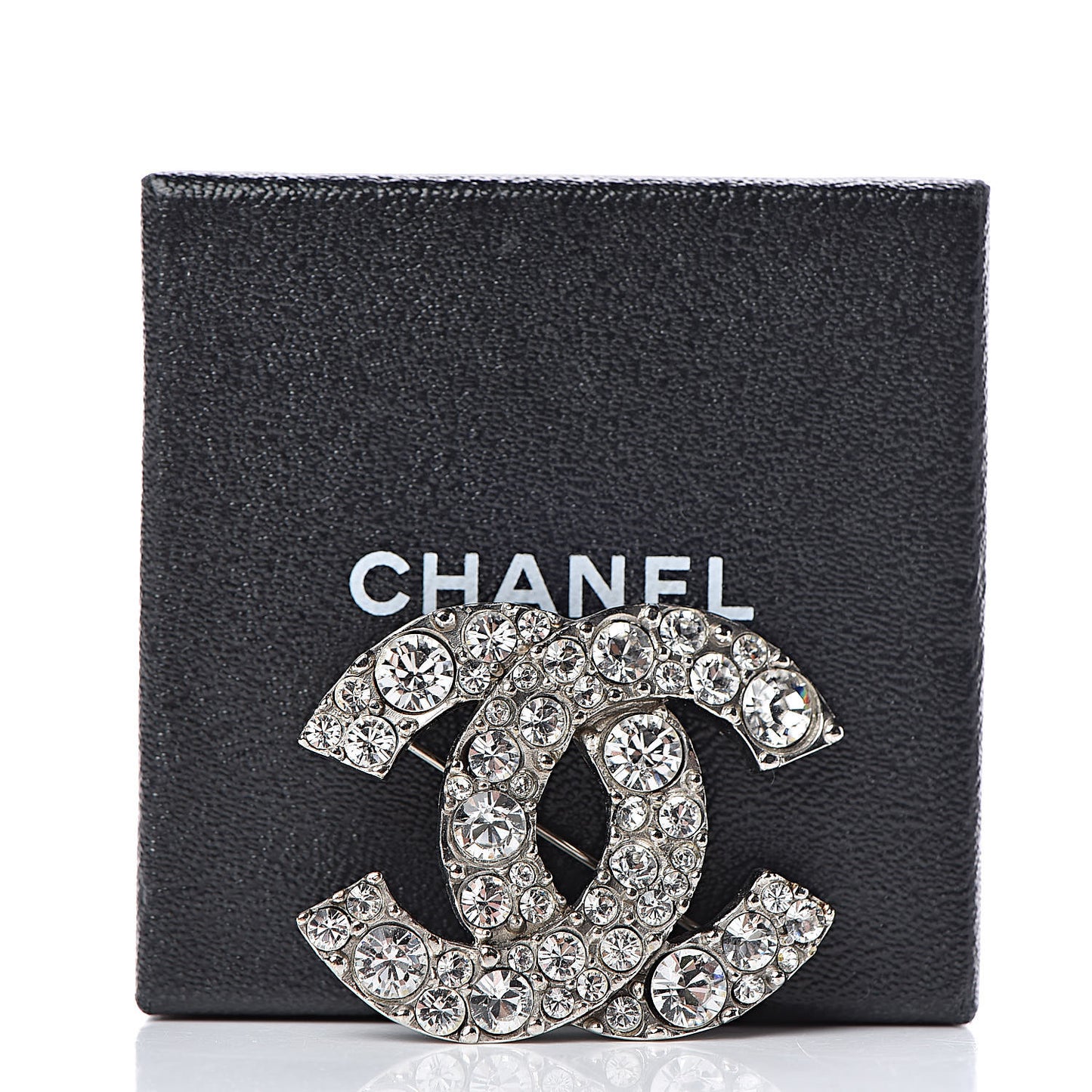 Crystal CC Brooch Silver