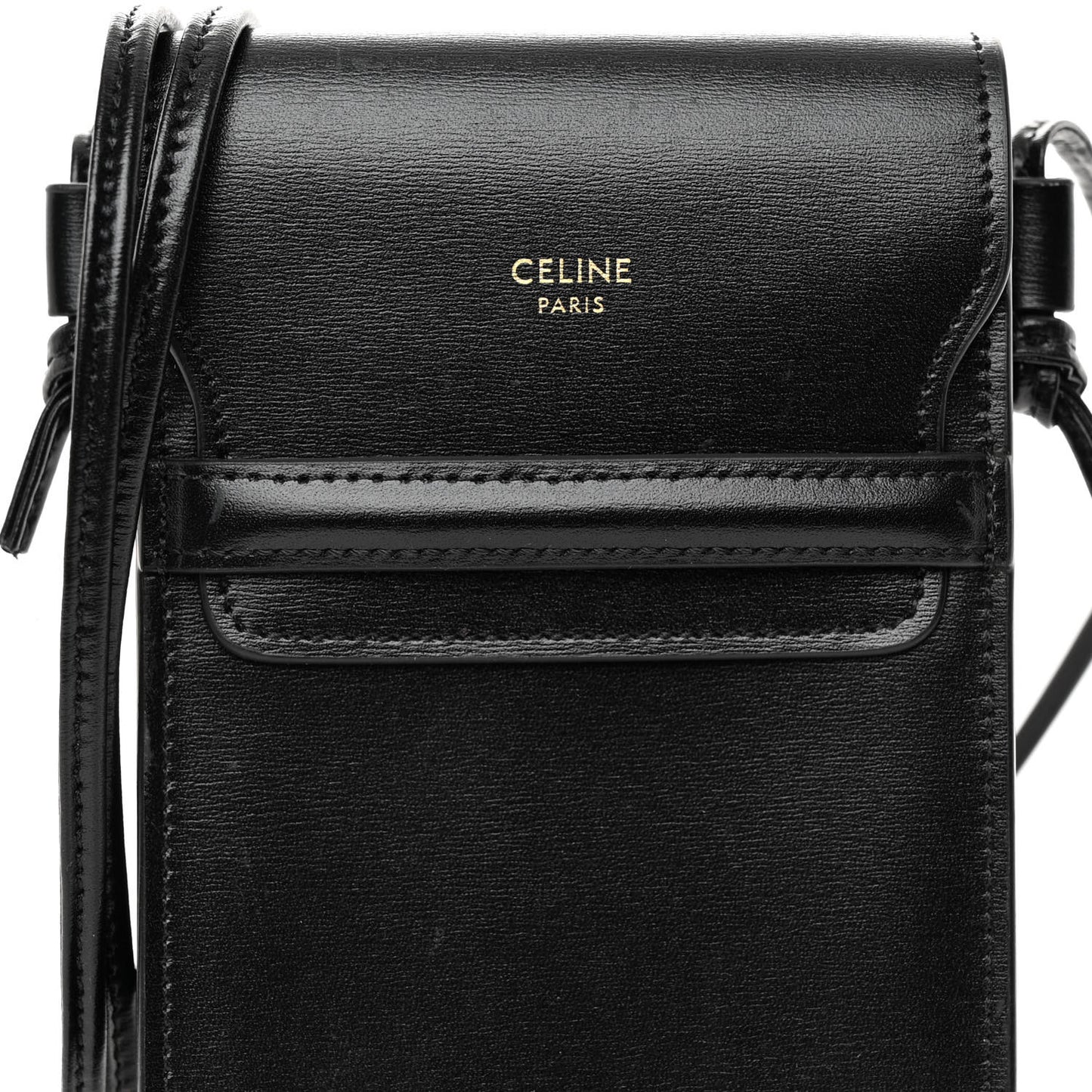 Smooth Calfskin Sunglasses Pouch Black