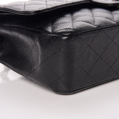 Chanel Caviar Quilted Medium Double Flap Black 11 of 13