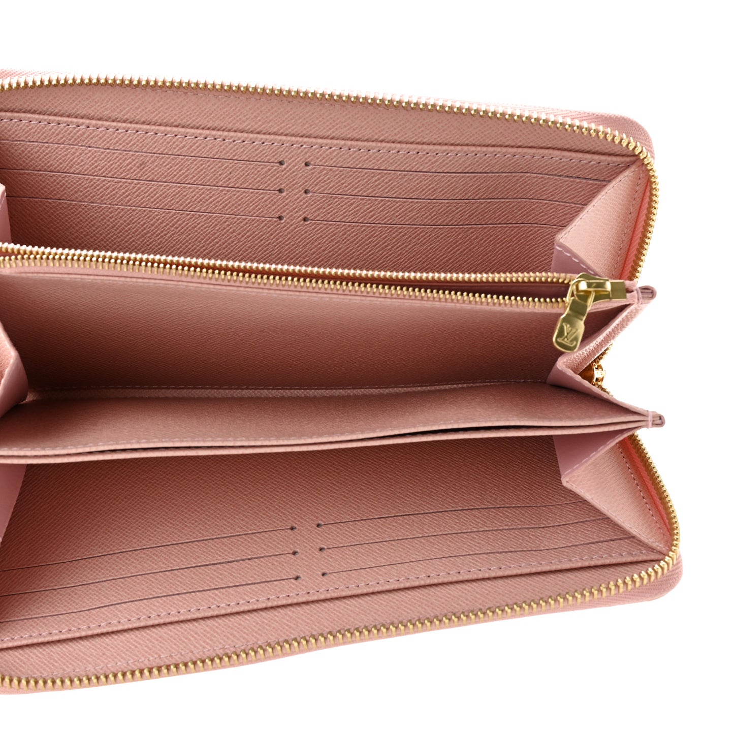 Damier Azur Zippy Wallet Rose Ballerine