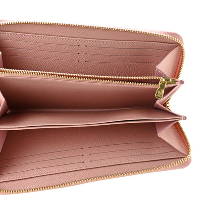 Louis Vuitton Damier Azur Zippy Wallet Rose Ballerine 5 of 9