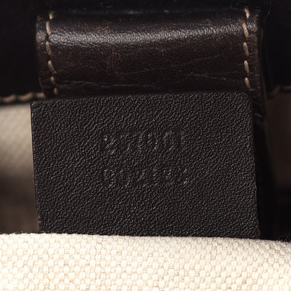Gucci Monogram Web Medium Mayfair Tote Dark Brown 7 of 9