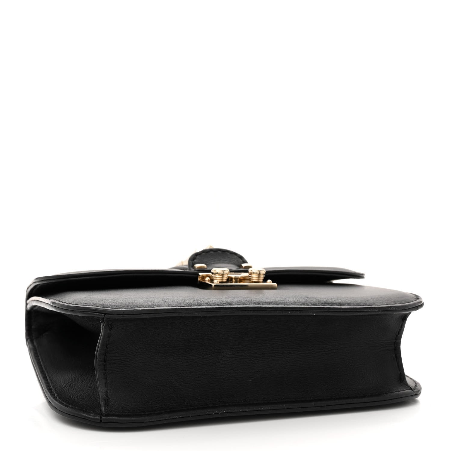 Valentino Garavani Vitello Small Glam Lock Rockstud Flap Black 4 of 14