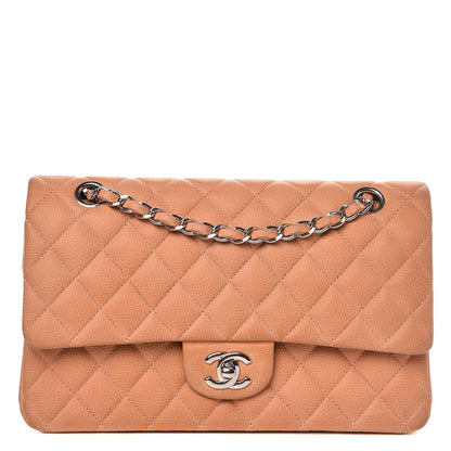 Chanel Iridescent Caviar Quilted Medium Double Flap Dark Beige 1 of 15
