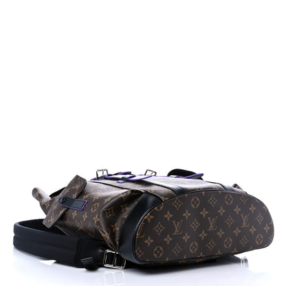 Louis Vuitton Monogram Macassar Christopher MM Backpack Purple 3 of 7