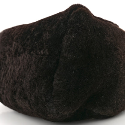 Louis Vuitton Shearling Monogram LV Ski Cozygram Speedy Bandouliere 25 Chocolate Cream 9 of 10