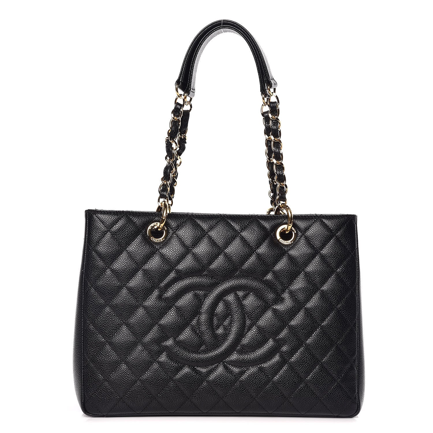 Chanel Caviar Quilted Grand Shopping Tote GST Black 1 of 12
