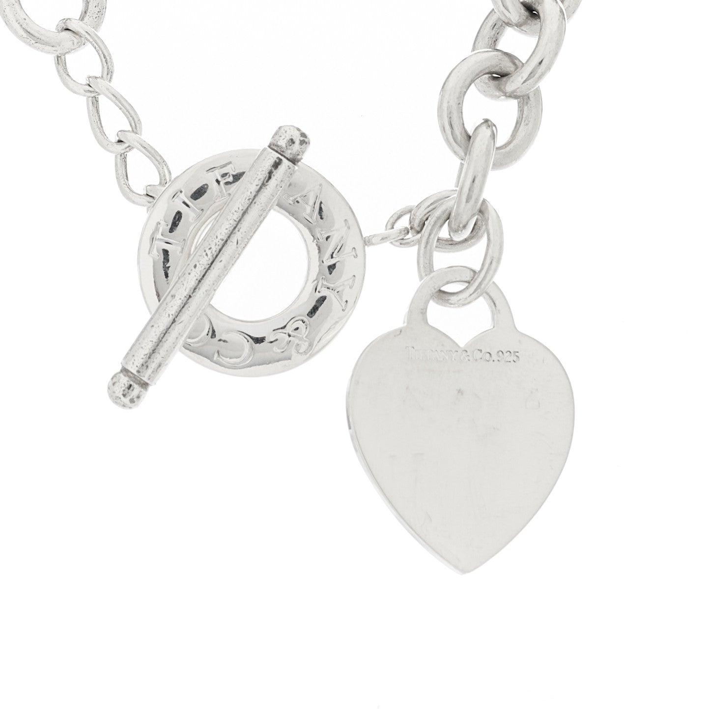 Tiffany Sterling Silver Heart Tag Toggle Necklace 4 of 4