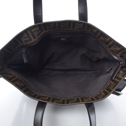 Fendi Zucca Top Handle Convertible Tote Tobacco 6 of 9