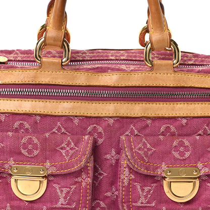 Louis Vuitton Monogram Denim Neo Speedy Fuchsia 8 of 10