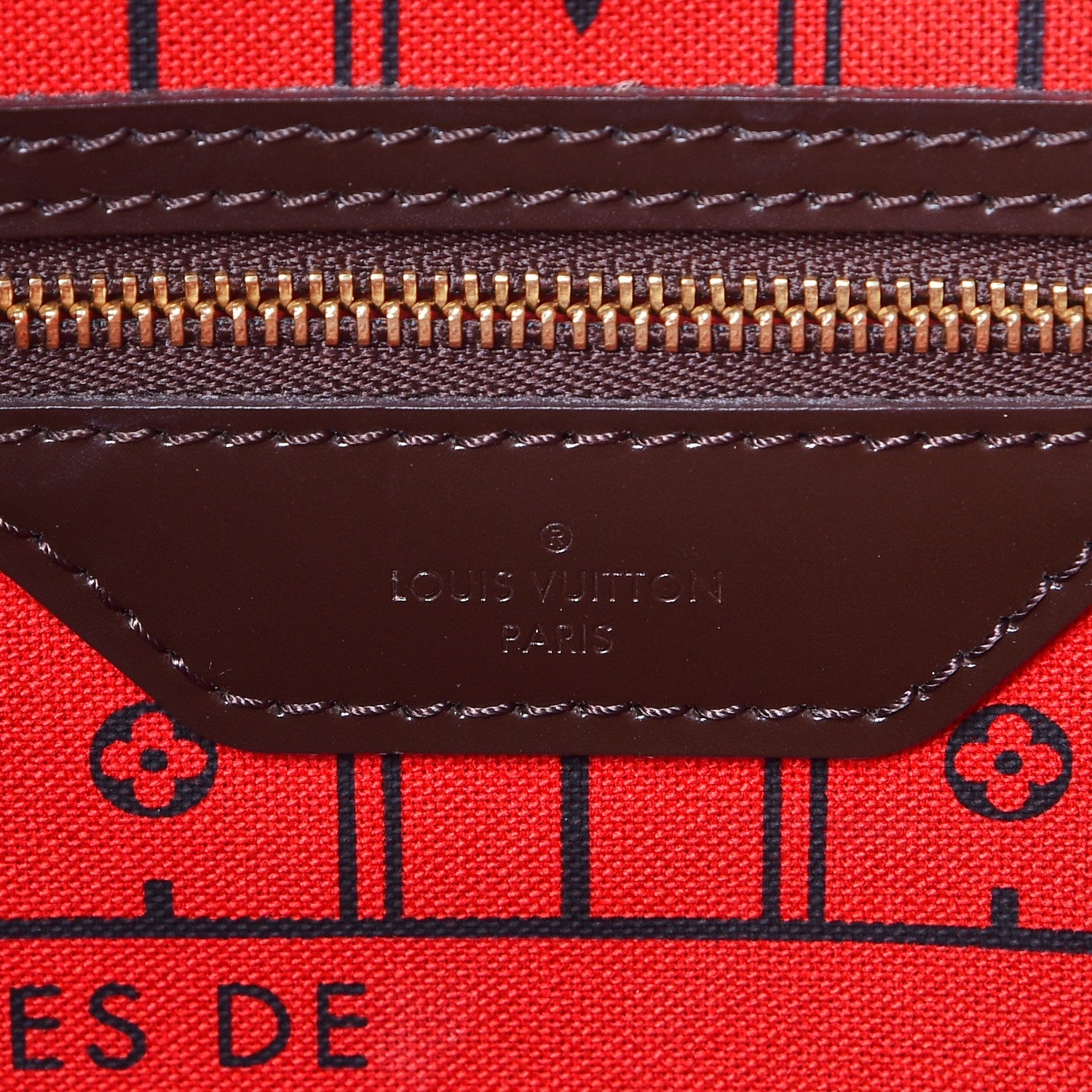 Louis Vuitton Damier Ebene Neverfull MM 6 of 10
