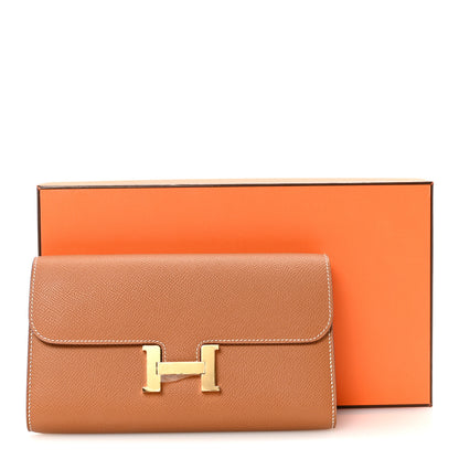 Hermes Epsom Constance Long Wallet To Go Gold 10 of 10