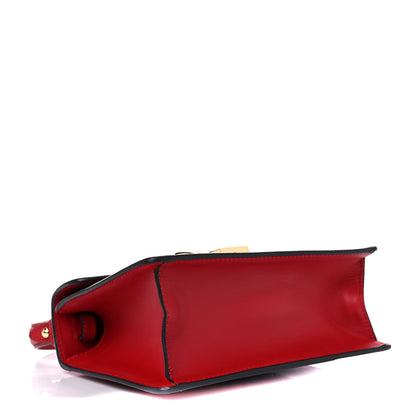 Gucci Calfskin Mini Sylvie Top Handle Bag Hibiscus Red 3 of 13