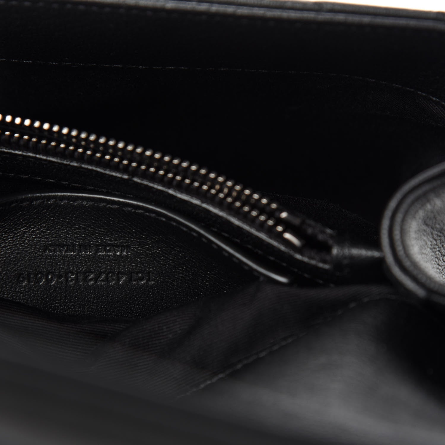 Saint Laurent Sheepskin Matelasse Chevron Monogram Medium College Bag Black 10 of 11