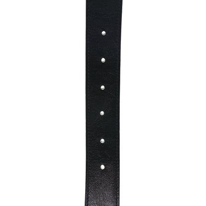 Hermes Box Togo 32mm Guilloche H Belt 85 Blue Jean Black 5 of 6