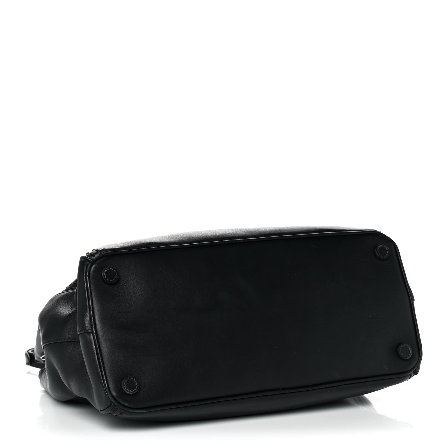 Prada City Calf Hand Stitched Medium Galleria Double Zip Tote Black 4 of 14