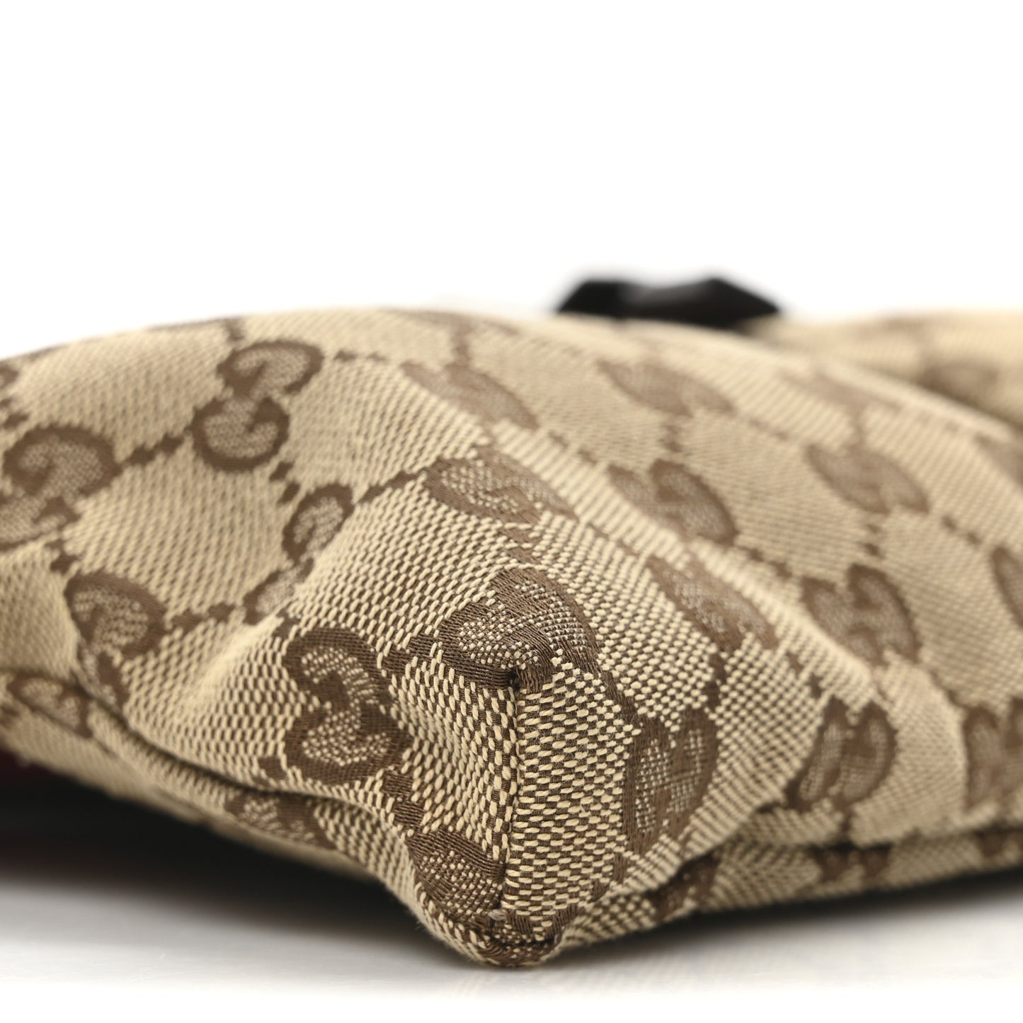 Monogram Web Belt Bag Dark Brown