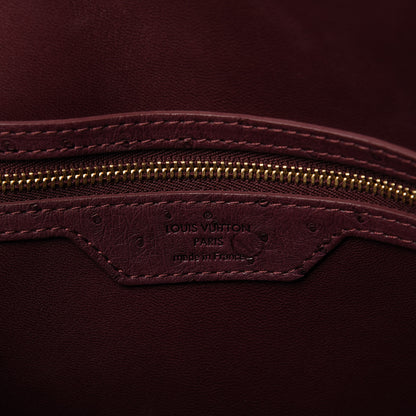 Louis Vuitton Ostrich Alma GM Prune 8 of 9