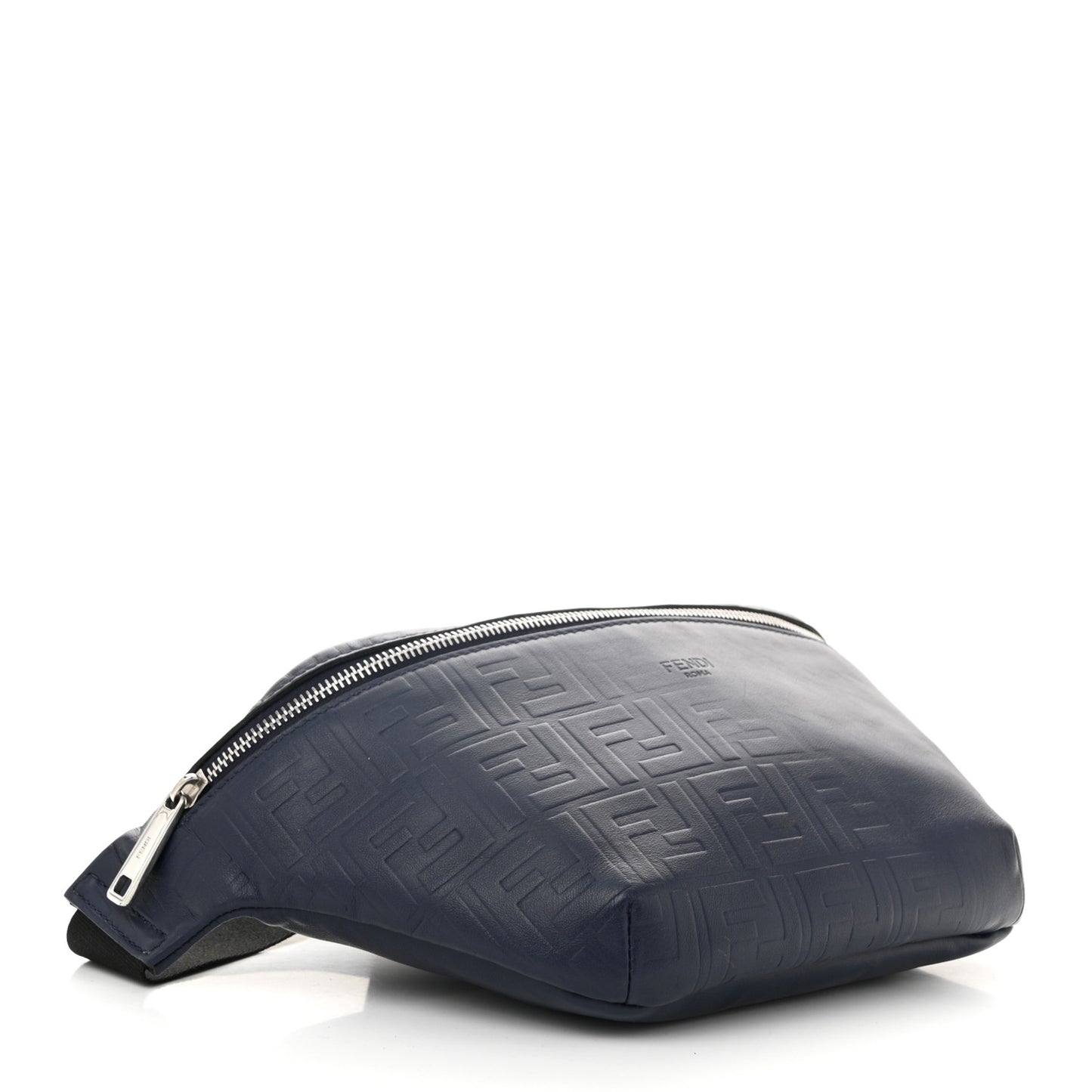 Vitello Grace FF Gradient Embossed Belt Bag Blueberry