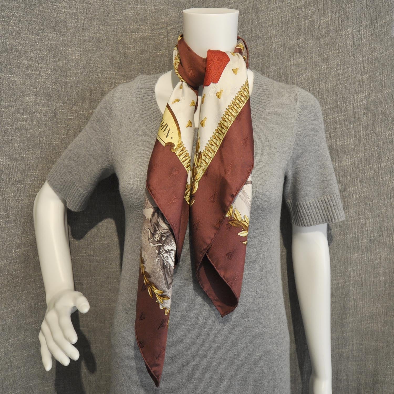 Hermes Silk Napoleon Scarf 90 5 of 6