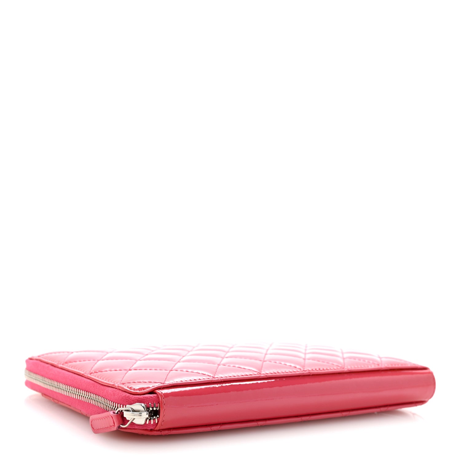 Chanel Patent Quilted Organizer Pouch Pink 4 of 11
