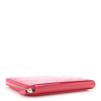 Chanel Patent Quilted Organizer Pouch Pink 4 of 11