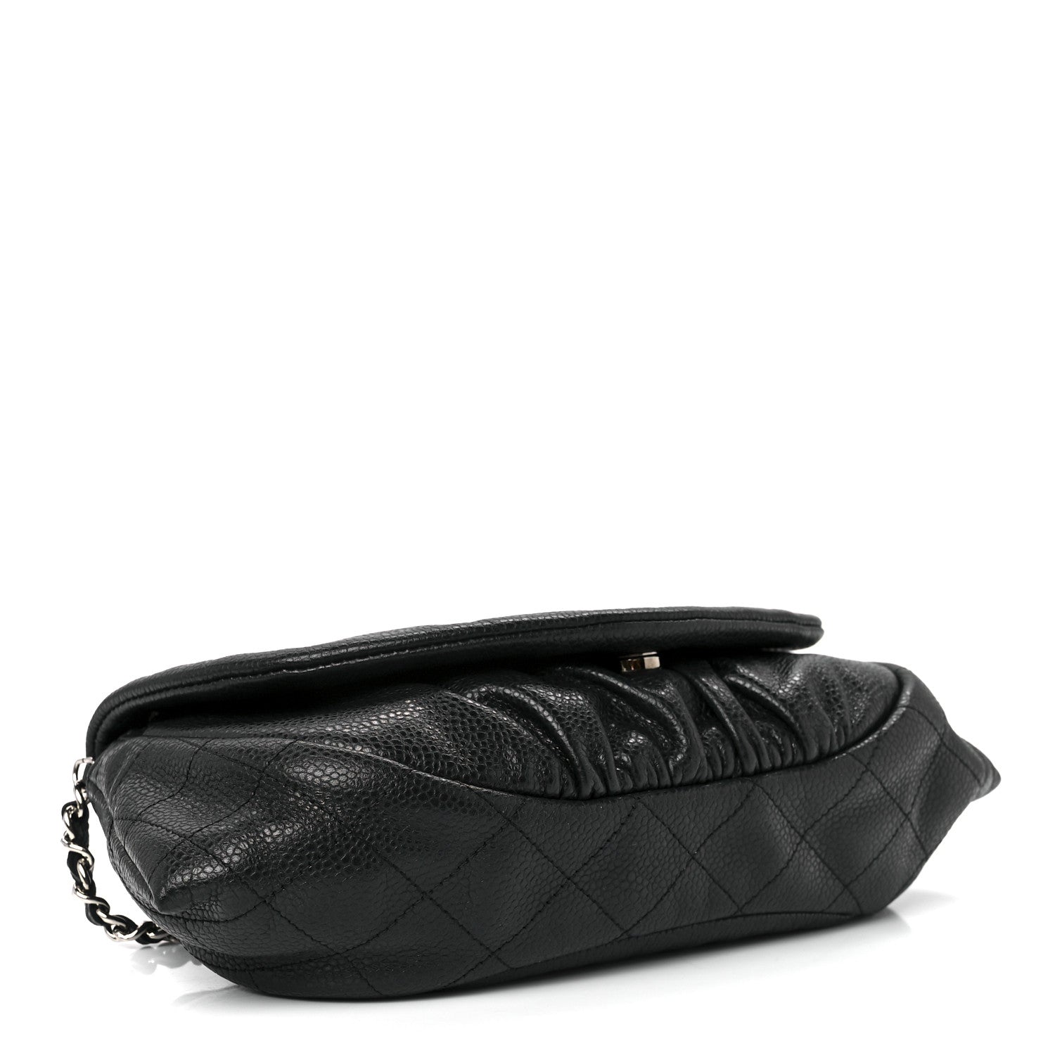 Chanel Caviar Half Moon Wallet On Chain WOC Black 4 of 12