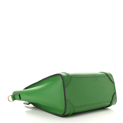 Celine Smooth Calfskin Nano Luggage Grass 4 of 12