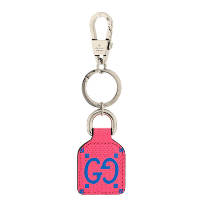 Gucci Calfskin GG Tennis Bi-color Embossed GG Key Charm Modern Fucsia Modern Blue 1 of 4