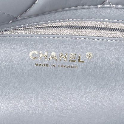 Chanel Shearling Sheepskin Small Urban Spirit Backpack Gray Pink Beige 6 of 10