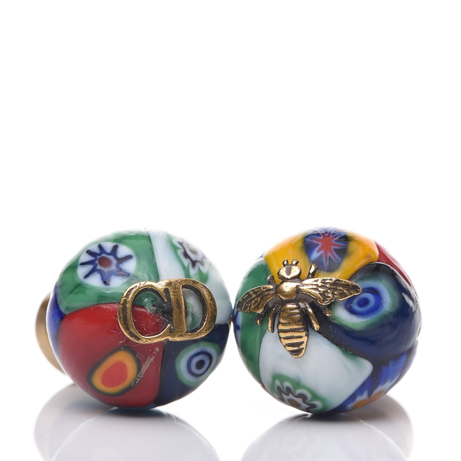 Christian Dior Printed Mise En Dior Tribal Earrings Multicolor 3 of 5