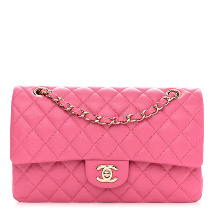 Chanel Caviar Quilted Medium Double Flap Pink 1 of 10