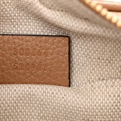 Gucci Pebbled Calfskin Small Soho Disco Bag Camelia 7 of 11