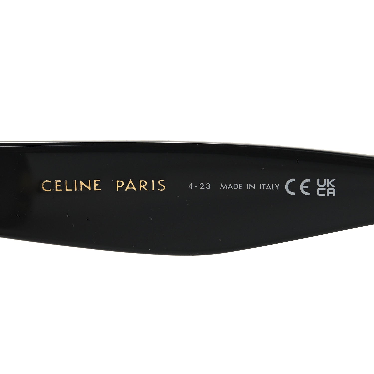 Celine Acetate Polarized Cat Eye Sunglasses CL4004IN Havana Black 6 of 7
