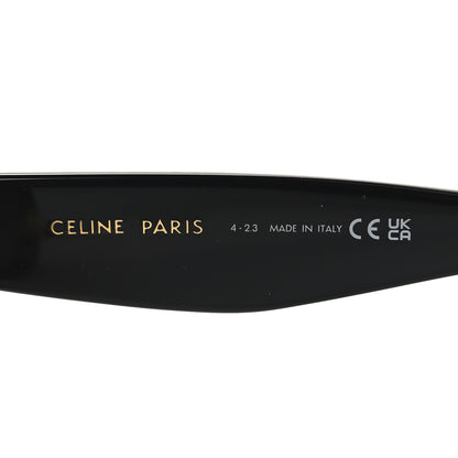 Celine Acetate Polarized Cat Eye Sunglasses CL4004IN Havana Black 6 of 7