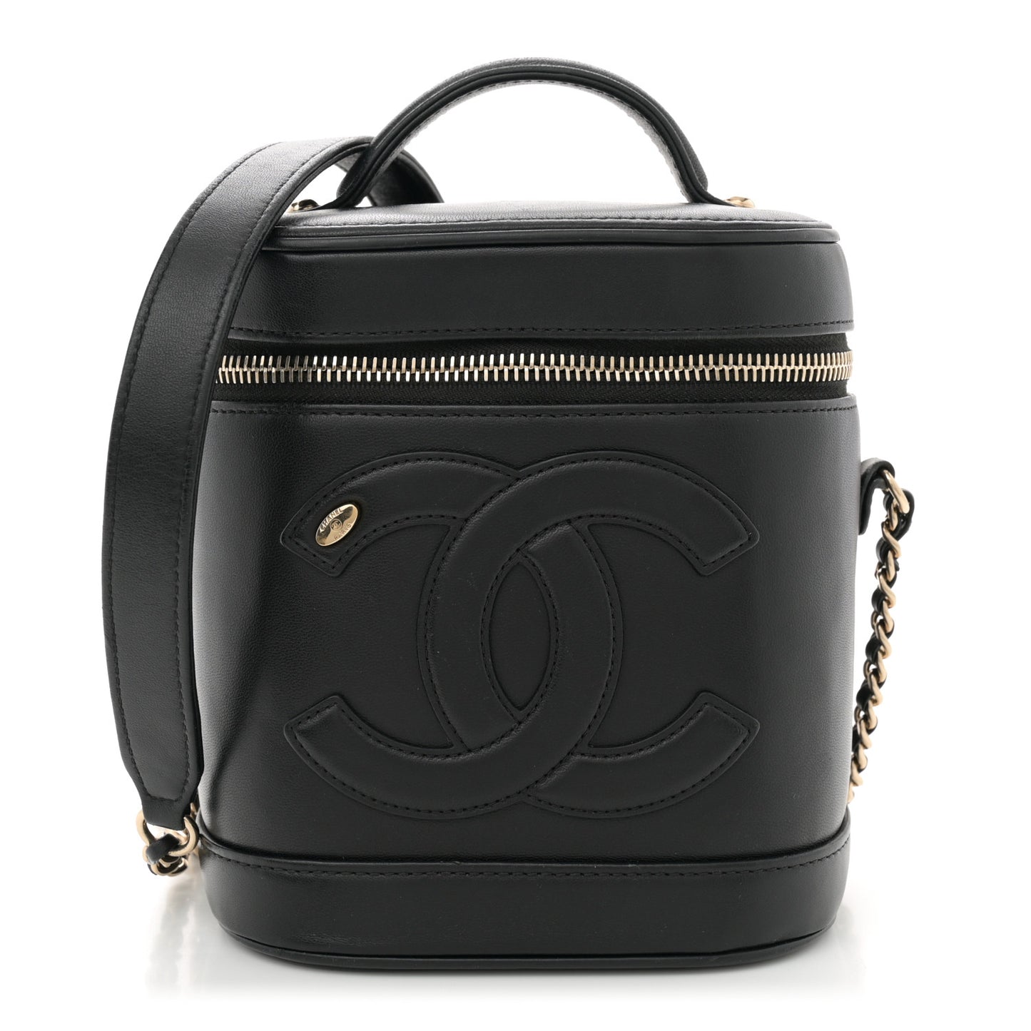Lambskin Timeless Vanity Cosmetic Case Black