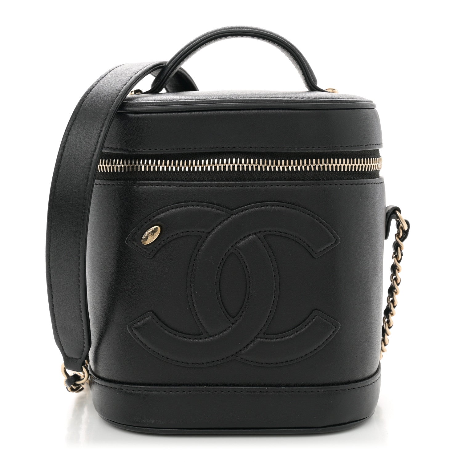 Chanel Lambskin Timeless Vanity Cosmetic Case Black 1 of 11