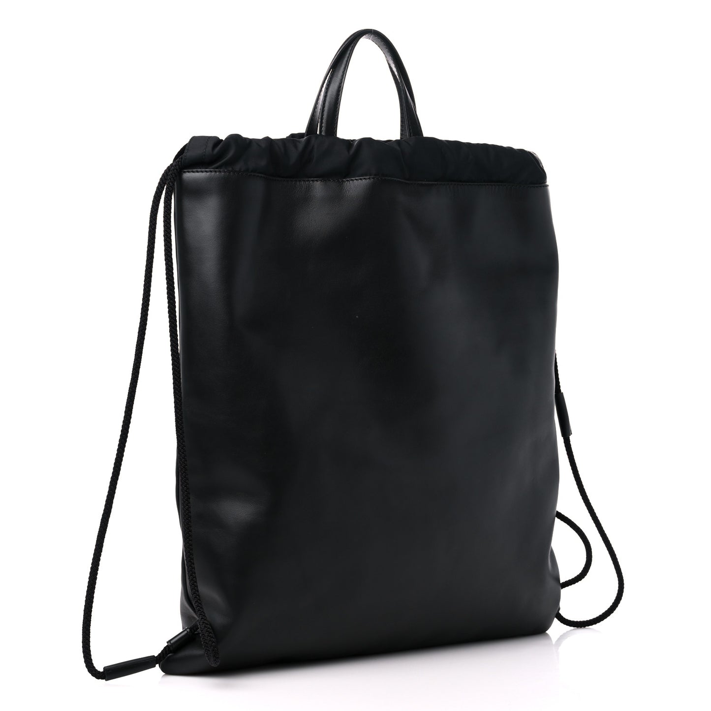 Calfskin Small GucciGhost Drawstring Backpack Black