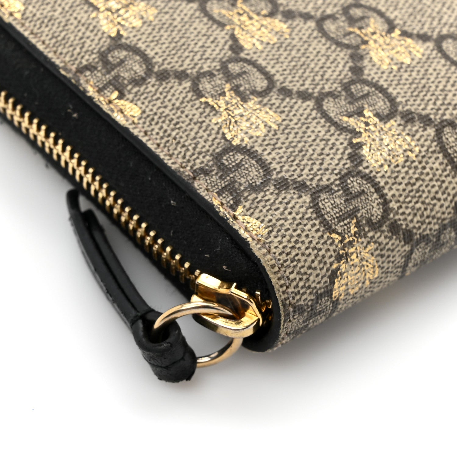 Gucci GG Supreme Monogram Bees Zip Around Wallet 11 of 16