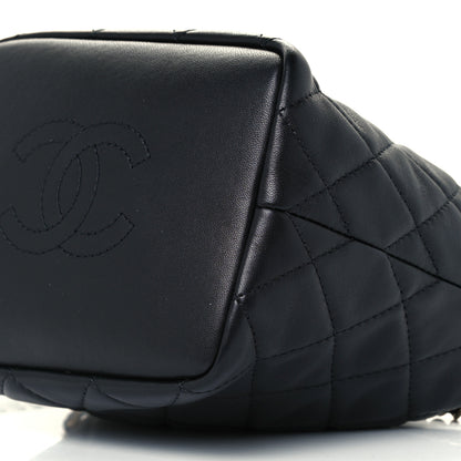 Chanel Lambskin Quilted Small Perfect Meeting Hobo Black 10 of 11