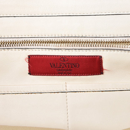 Valentino Garavani Vitello Medium Rockstud Tote Ivory 6 of 13