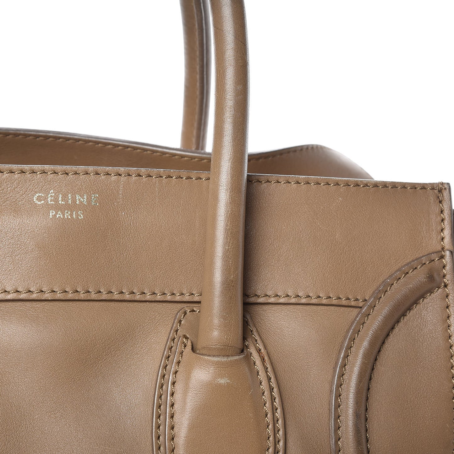 Smooth Calfskin Mini Luggage Camel