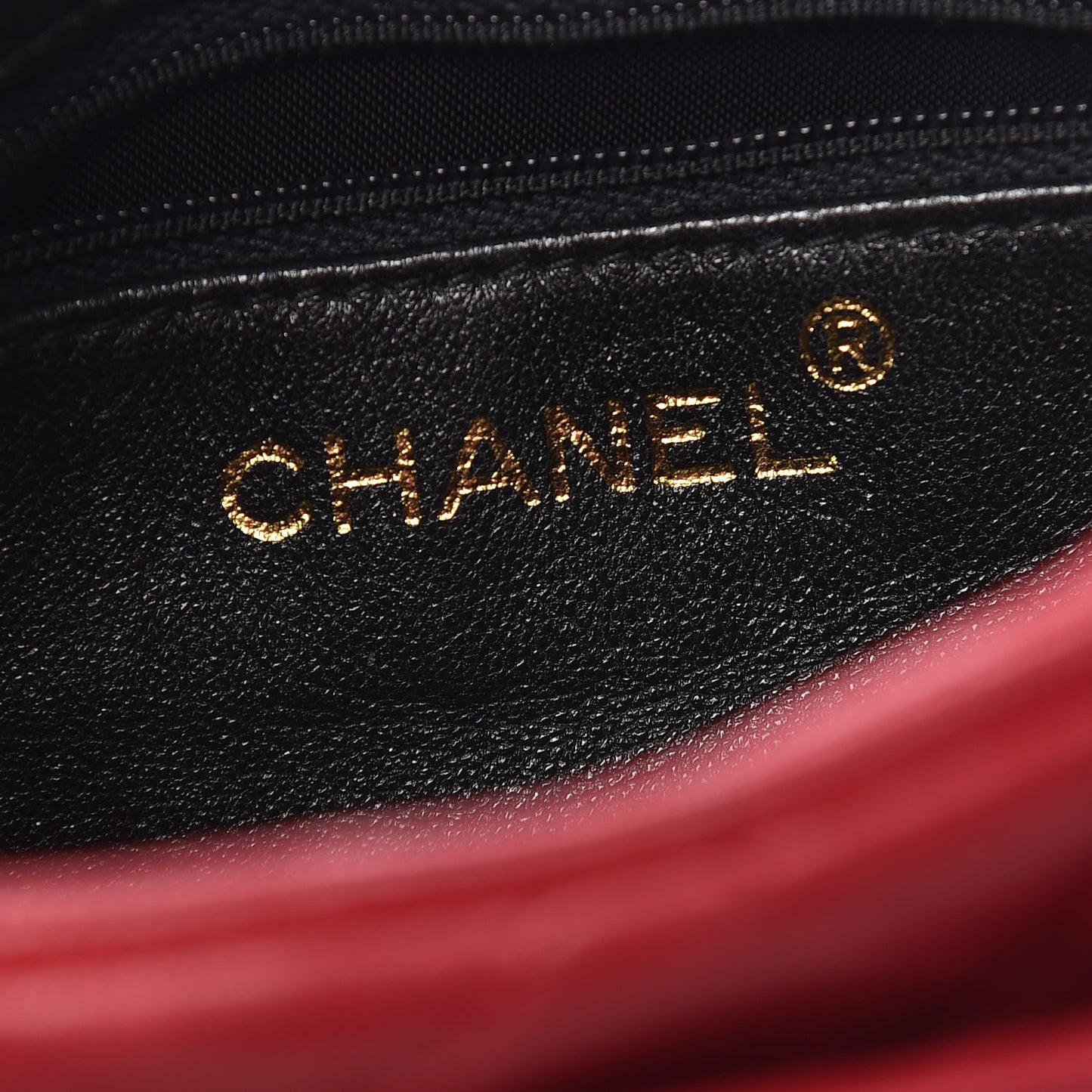 Lambskin Quilted Tassel Camera Case Red