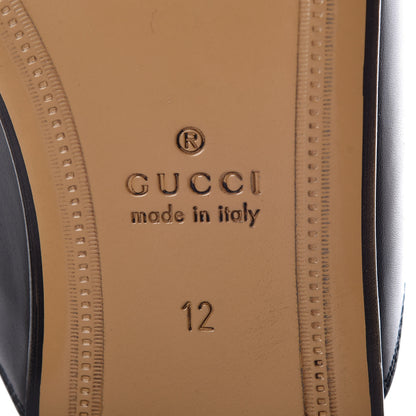 Gucci Calfskin Tiger Embroidered Mens Princetown Slippers 12 Black 7 of 8